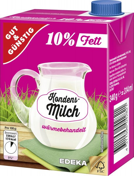 G&G Kondensmilch 10% 340g