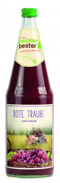 Beckers Bester Roter Traubensaft 6x1l