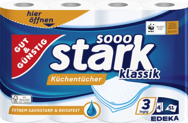G&G Küchentücher 3lg 4x51Bl