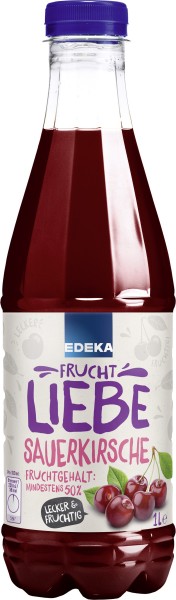 Edeka Fruchtliebe Sauerkirsch Nektar 6x1l