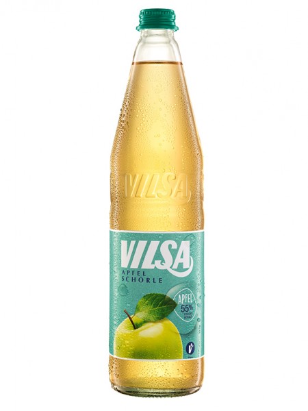 Vilsa Apfelschorle 12x0,7l Glas