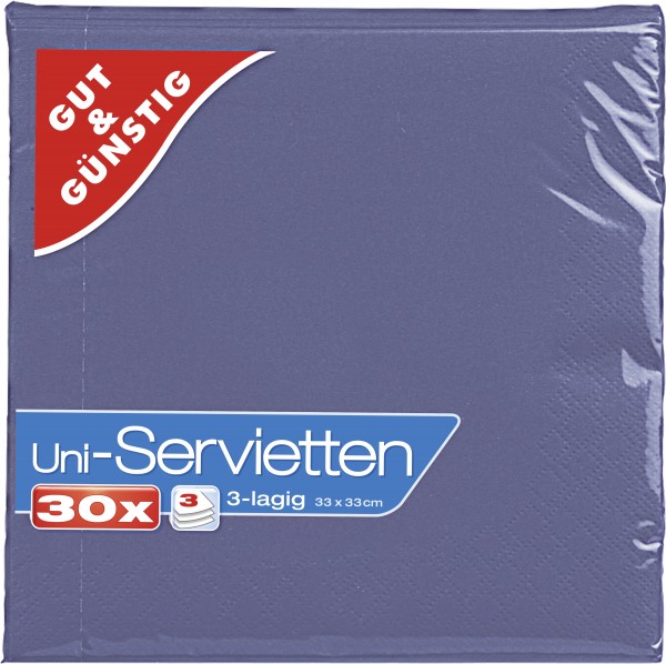 G&G Servietten dunkelblau 30ST
