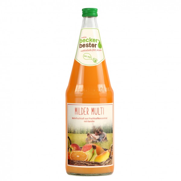 Beckers Bester Milder Multivitaminsaft 6x1l