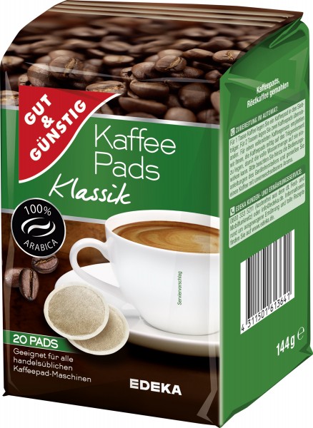 G&G Kaffeepads Klassik 144g