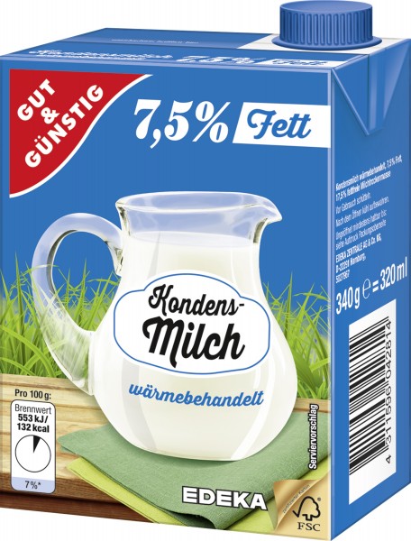 G&G Kondensmilch 7,5% 340g