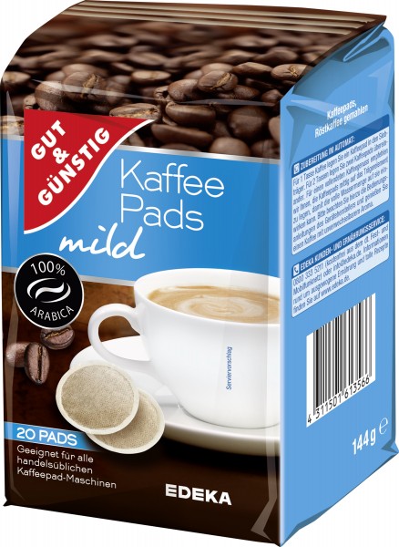 G&G Kaffeepads Mild 144g