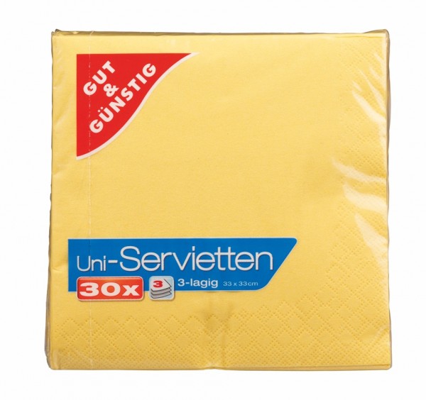 G&G Servietten gelb 30St