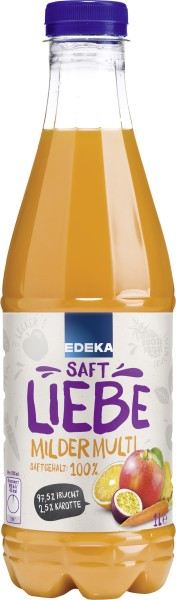 Edeka Saftliebe Multivitaminsaft mild 100% 6x1l
