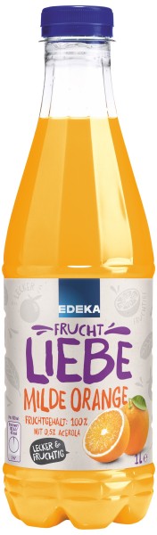 Edeka Fruchtliebe Milder Orangensaft 6x1L