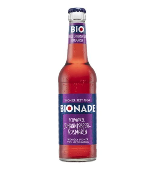 Bionade schwarze Johannisbeere Rosmarin 12x0,33l